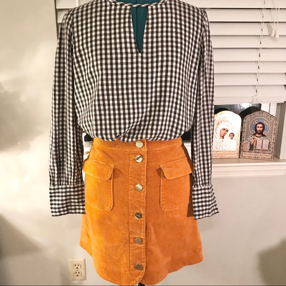 Like new Ann Taylor Loft gingham blouse